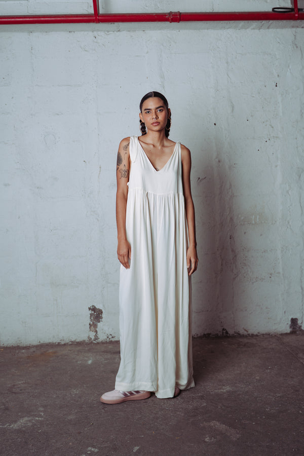 Jumpsuit Flowy Off White