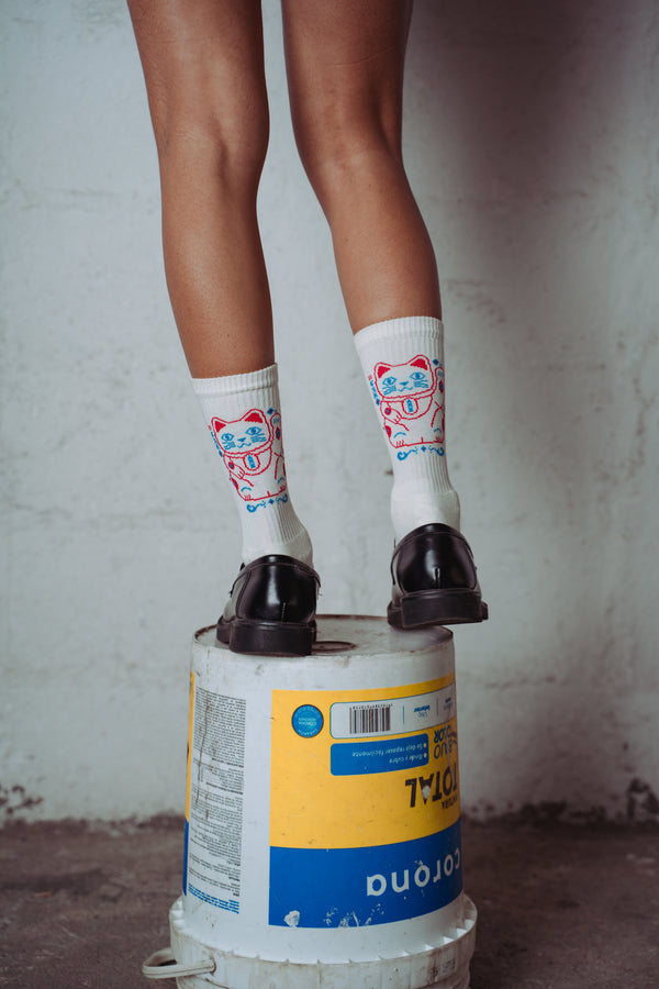 Medias Gato de la Suerte